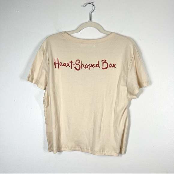 FREE PEOPLE Nirvana In Utero Heart Shaped Box Shrunken Band Tee XL - Picture 4 of 7